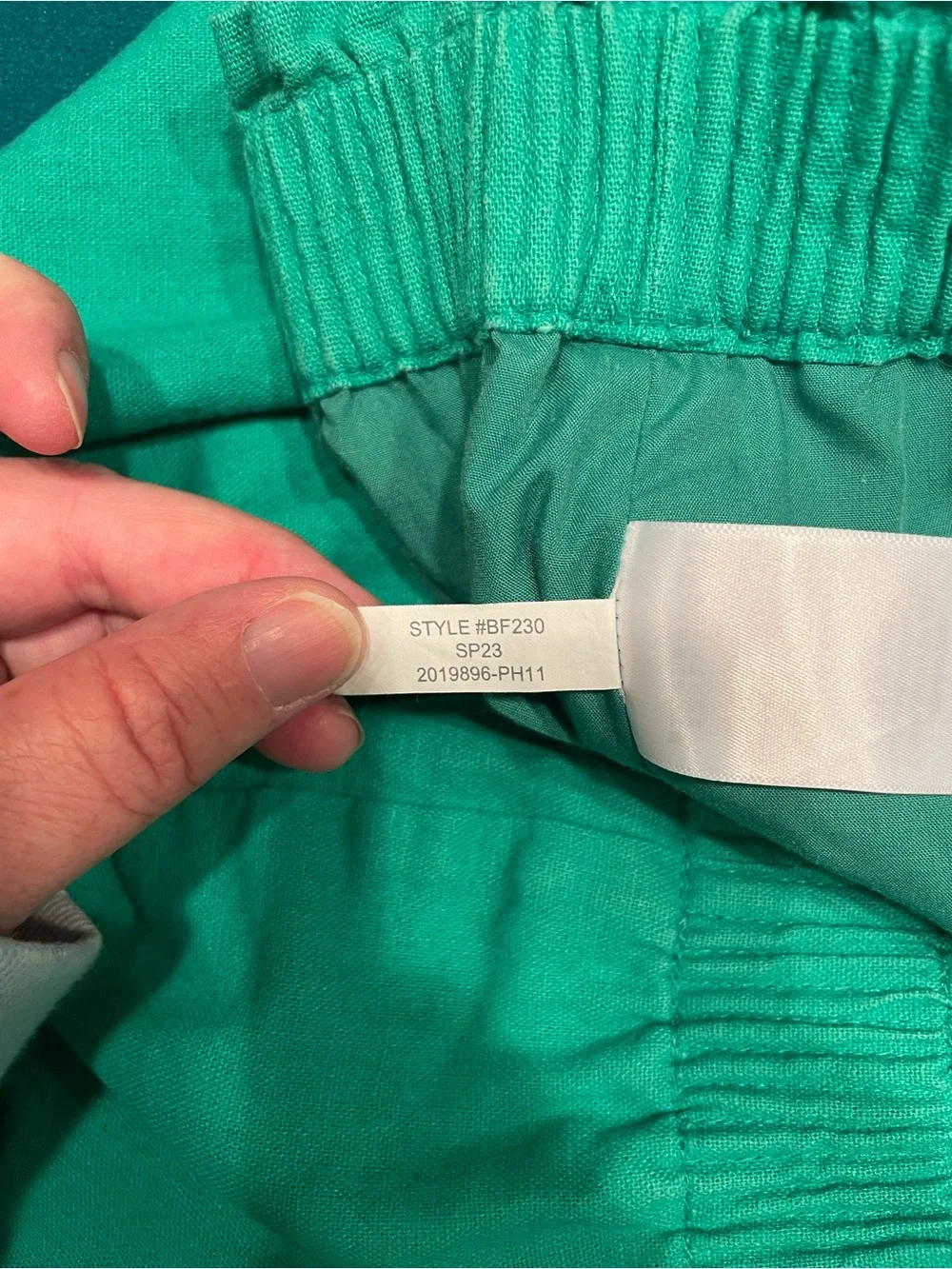 J. Crew Green Gathered Elastic Waist Mini Skirt